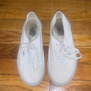 White vans size 7.5